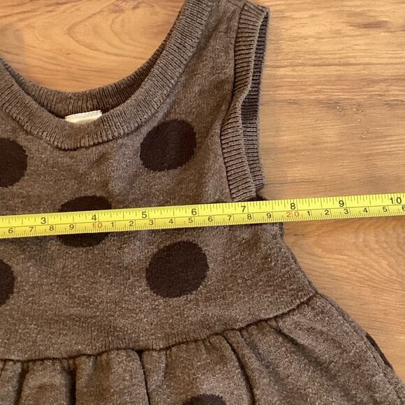 Carter’s Sweater Dress Polka Dots Cotton Knit Pinafore Jumper Size 18 Months - Picture 3 of 7